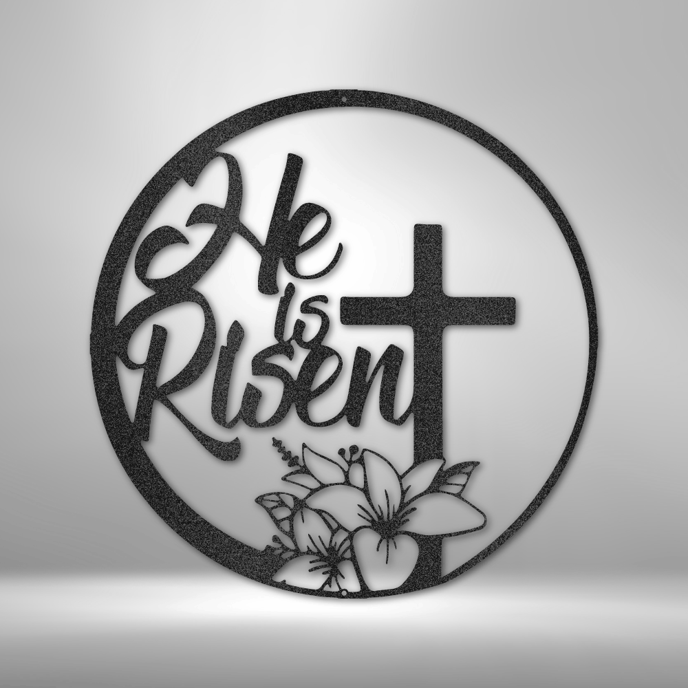 He is Risen | Metal Wall Art - Zealous Christian Gear - 1