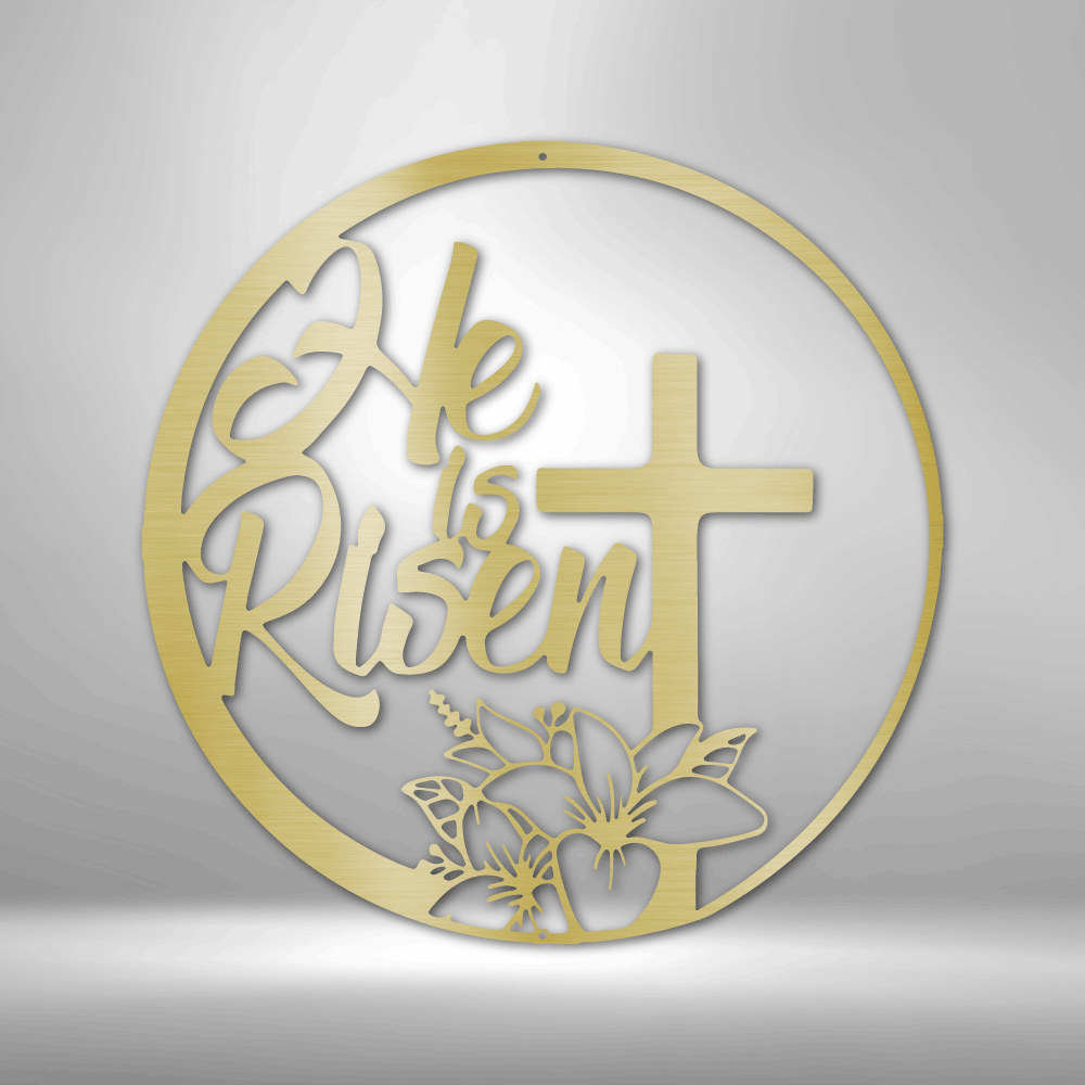 He is Risen | Metal Wall Art - Zealous Christian Gear - 3