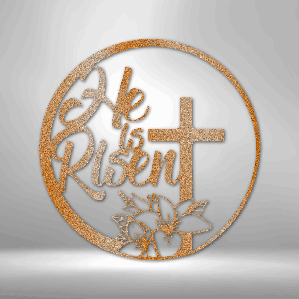 He is Risen | Metal Wall Art - Zealous Christian Gear - 2
