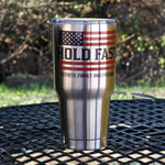 HF Flag | HOLD FAST 30 oz Stainless Steel Tumbler - Zealous Christian Gear - 2