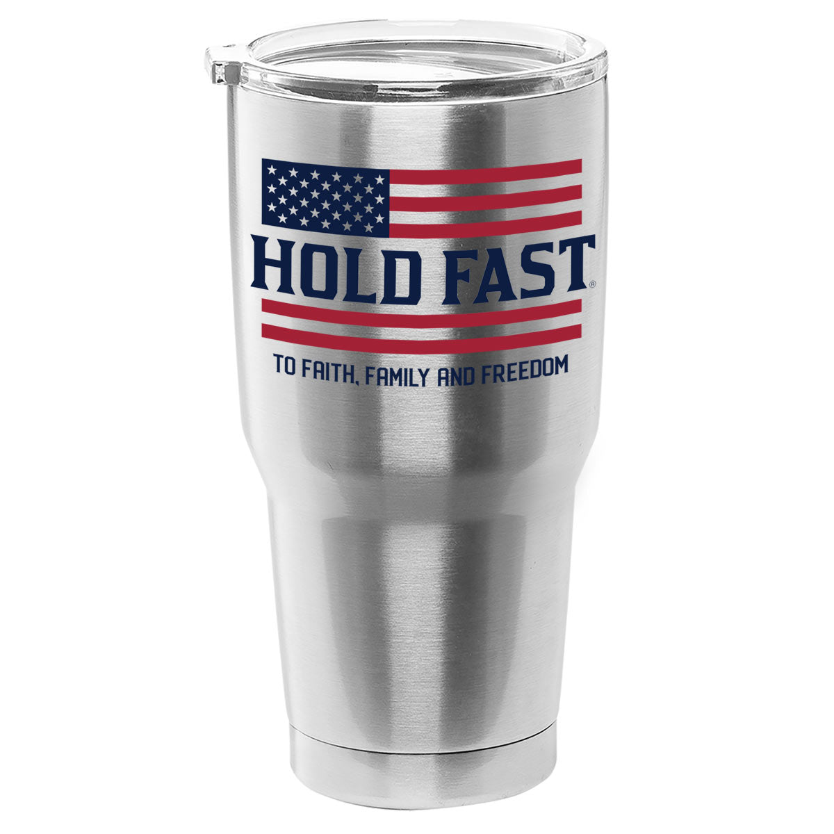 HF Flag | HOLD FAST 30 oz Stainless Steel Tumbler - Zealous Christian Gear - 1