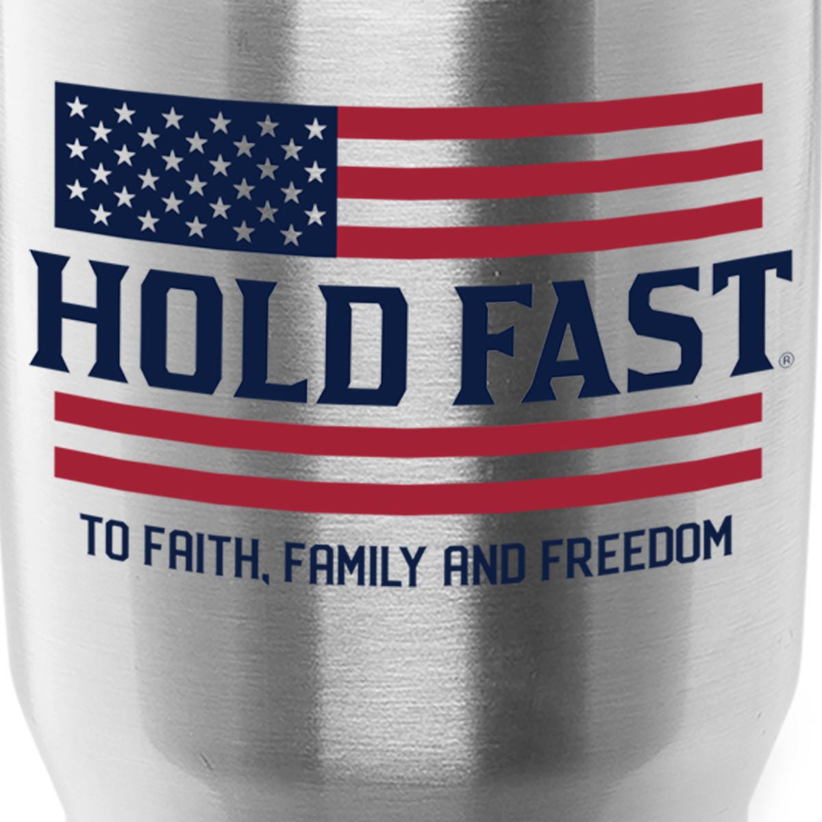 HF Flag | HOLD FAST 30 oz Stainless Steel Tumbler - Zealous Christian Gear - 3