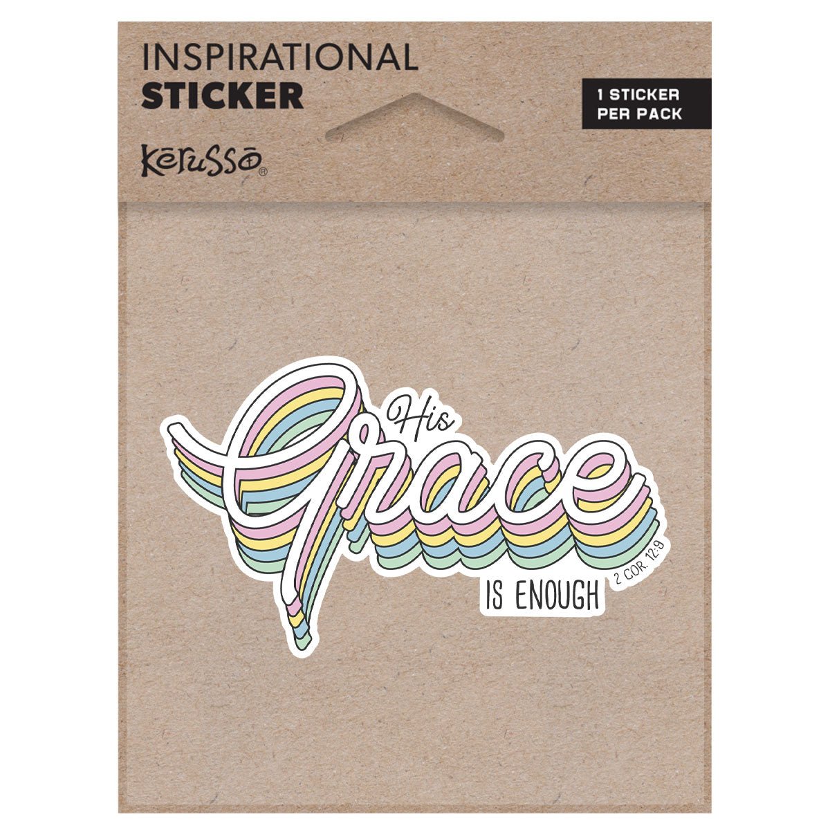 His Grace | Kerusso® Sticker - Zealous Christian Gear - 1