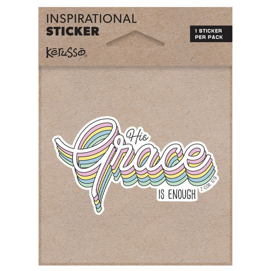 His Grace | Kerusso® Sticker - Zealous Christian Gear - 1
