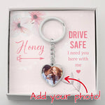 Honey Drive Safe | Personalizable Heart Keychain - Zealous Christian Gear - 1