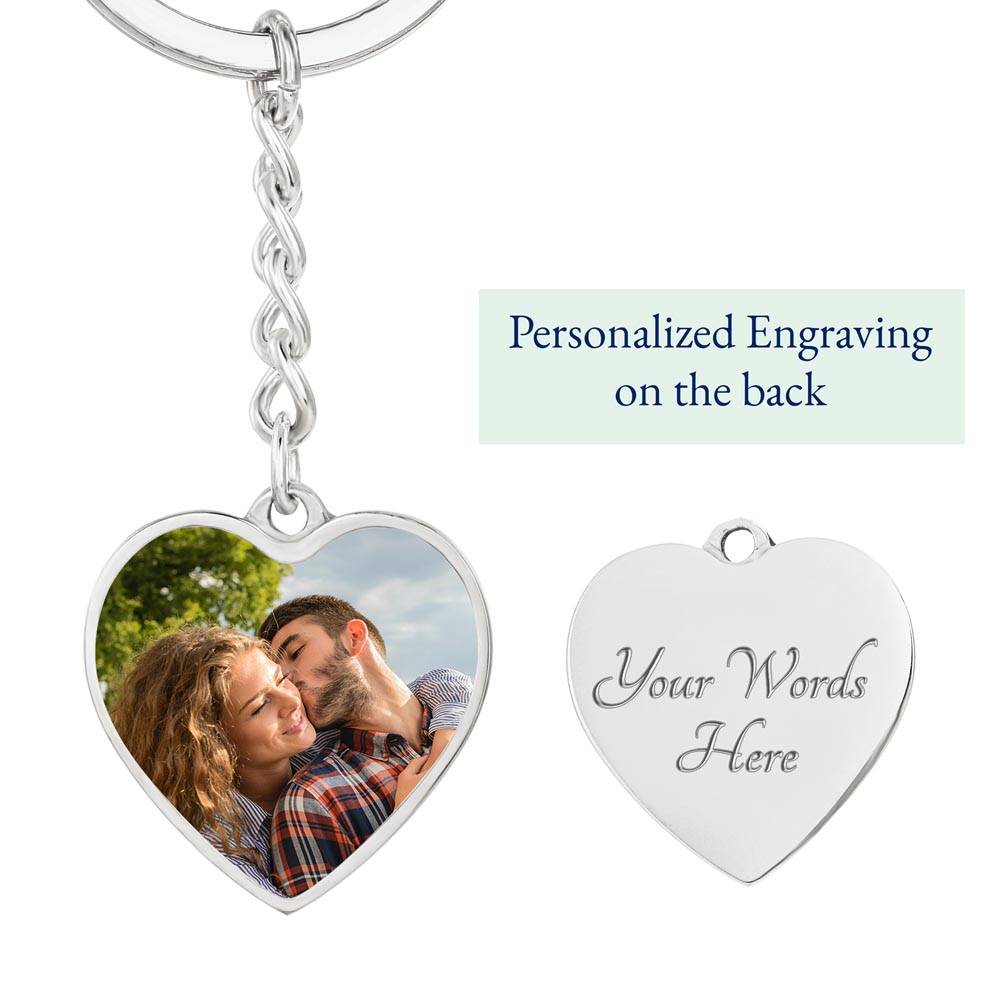 Honey Drive Safe | Personalizable Heart Keychain - Zealous Christian Gear - 2