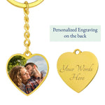 Honey Drive Safe | Personalizable Heart Keychain - Zealous Christian Gear - 4