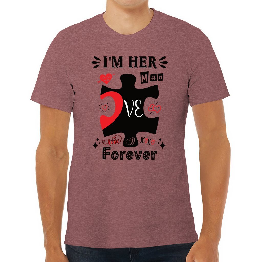 I'm Her Man | Valentine Couples Puzzle Tee - Zealous Christian Gear - 9