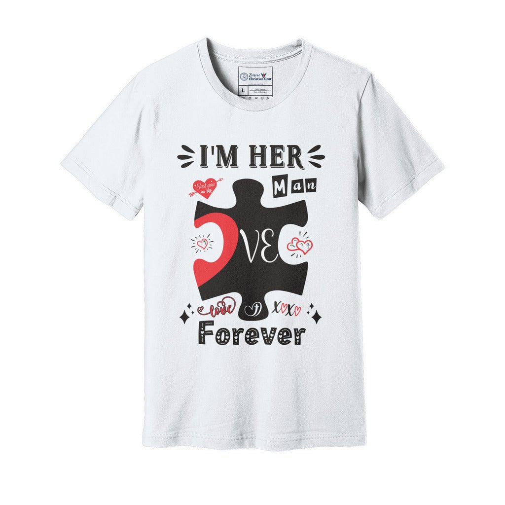 I'm Her Man | Valentine Couples Puzzle Tee - Zealous Christian Gear - 12