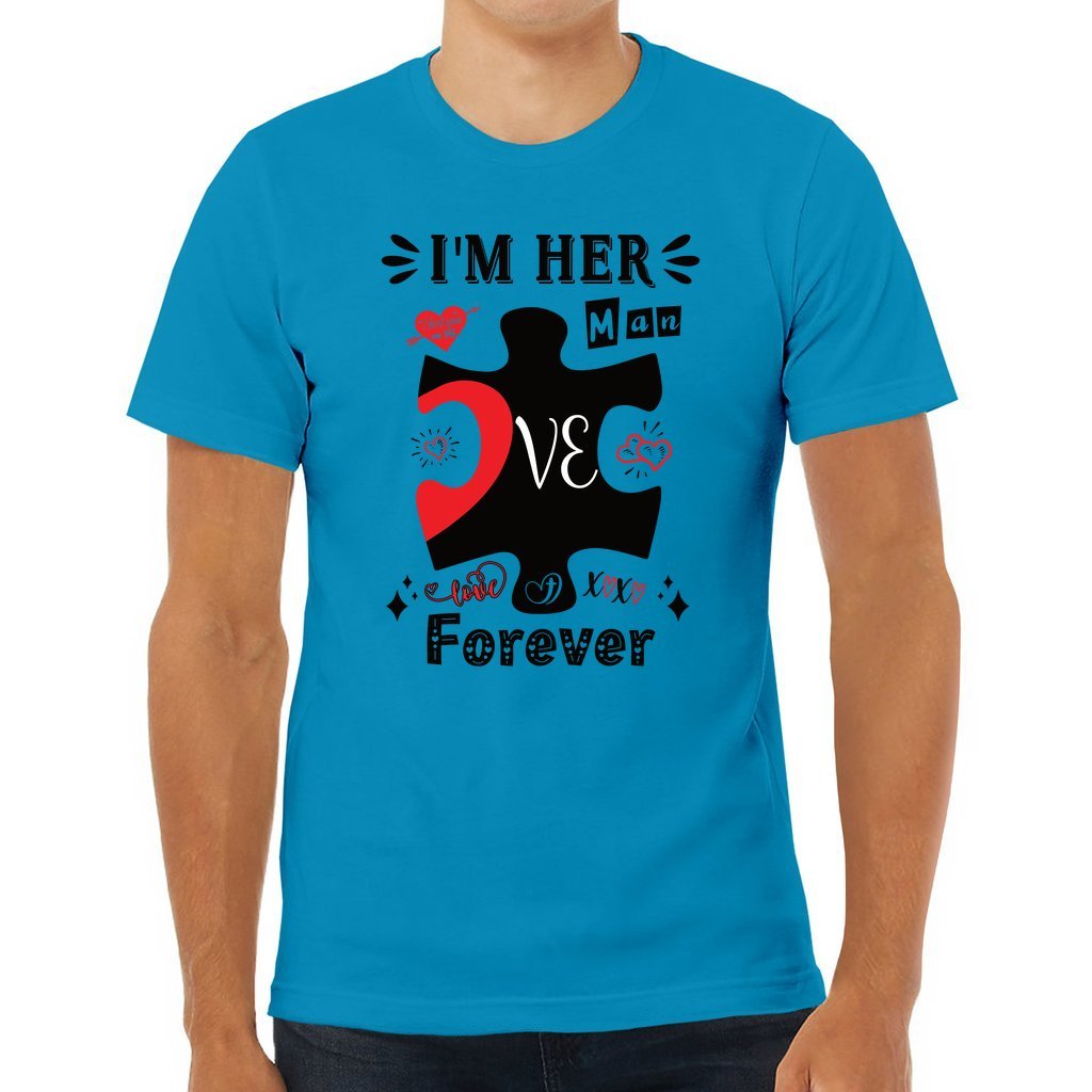 I'm Her Man | Valentine Couples Puzzle Tee - Zealous Christian Gear - 4