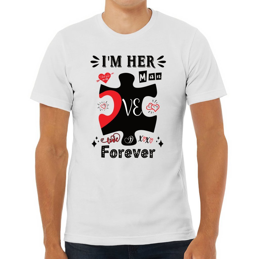 I'm Her Man | Valentine Couples Puzzle Tee - Zealous Christian Gear - 3