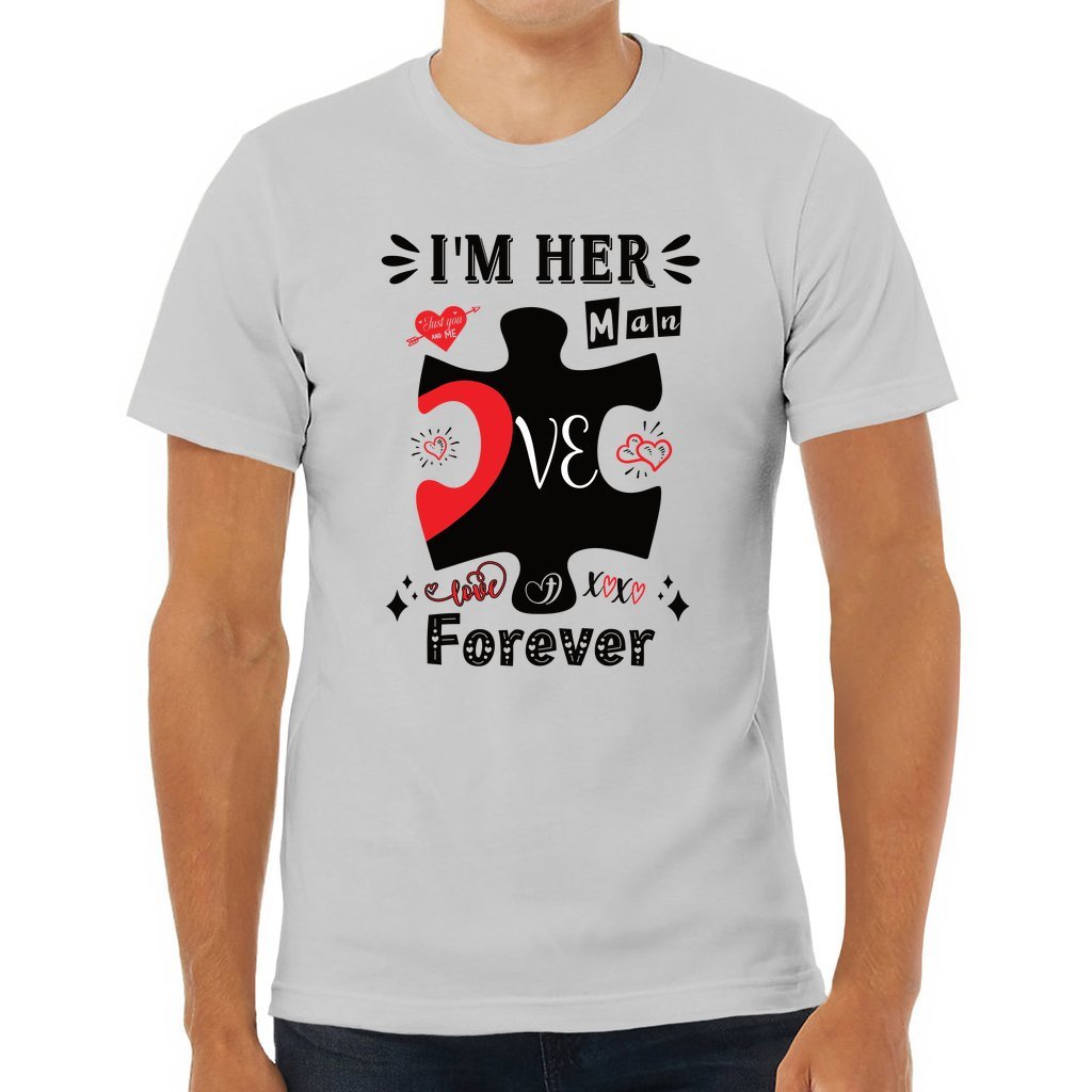 I'm Her Man | Valentine Couples Puzzle Tee - Zealous Christian Gear - 11