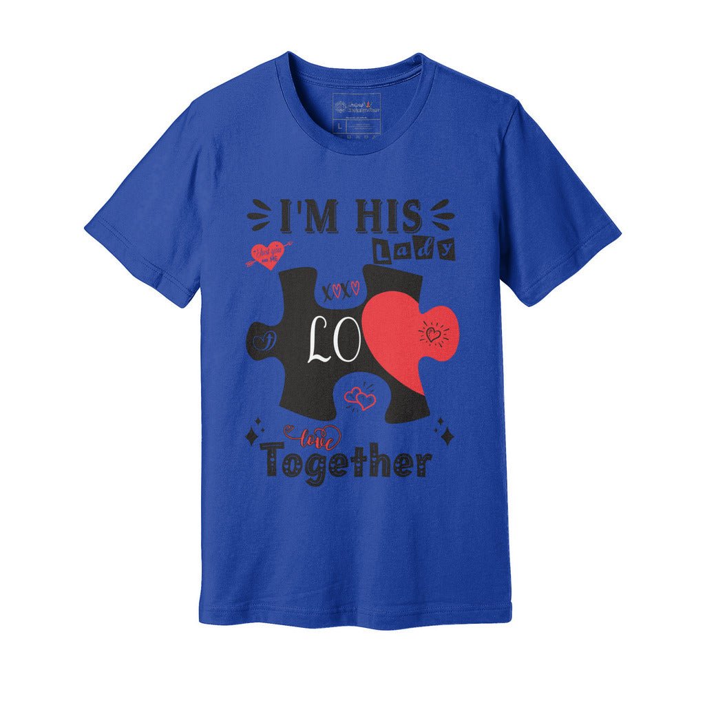 I'm His Lady | Valentine Couples Puzzle Tee - Zealous Christian Gear - 11