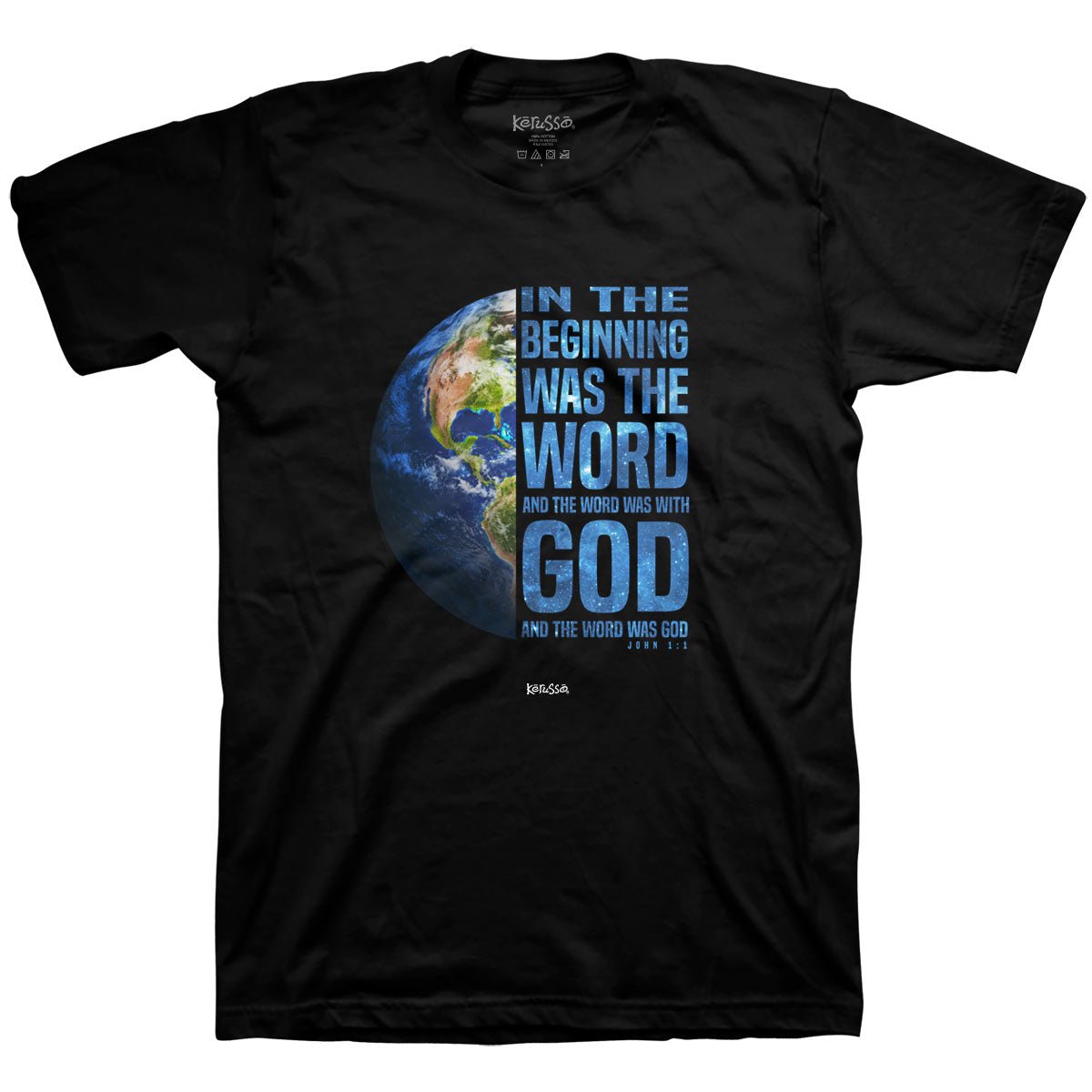 In The Beginning Globe™ | Kerusso® Christian T-Shirt - Zealous Christian Gear - 3