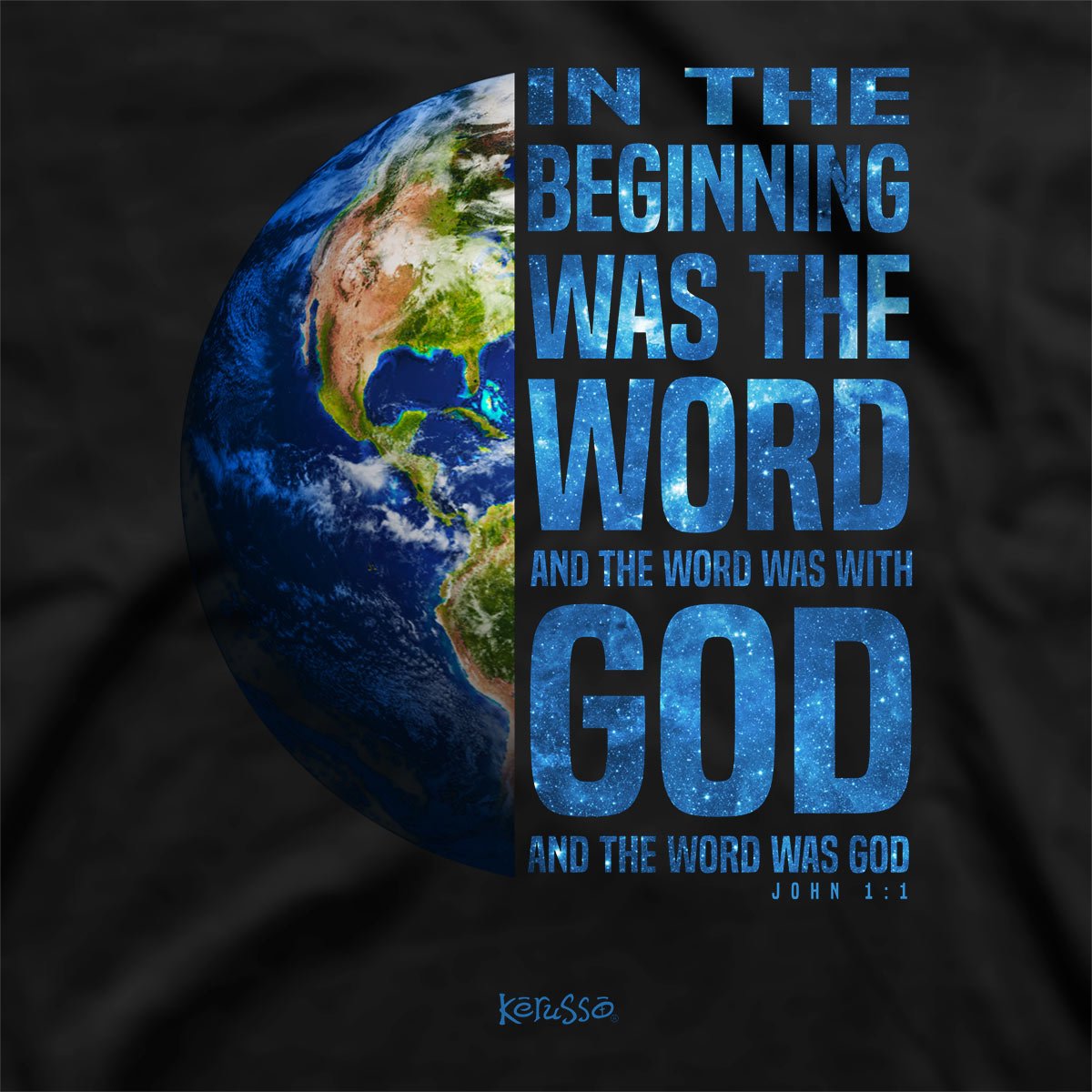 In The Beginning Globe™ | Kerusso® Christian T-Shirt - Zealous Christian Gear - 2