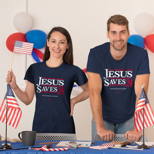 Jesus Saves '24™ | Kerusso® Christian T-Shirt - Zealous Christian Gear - 1