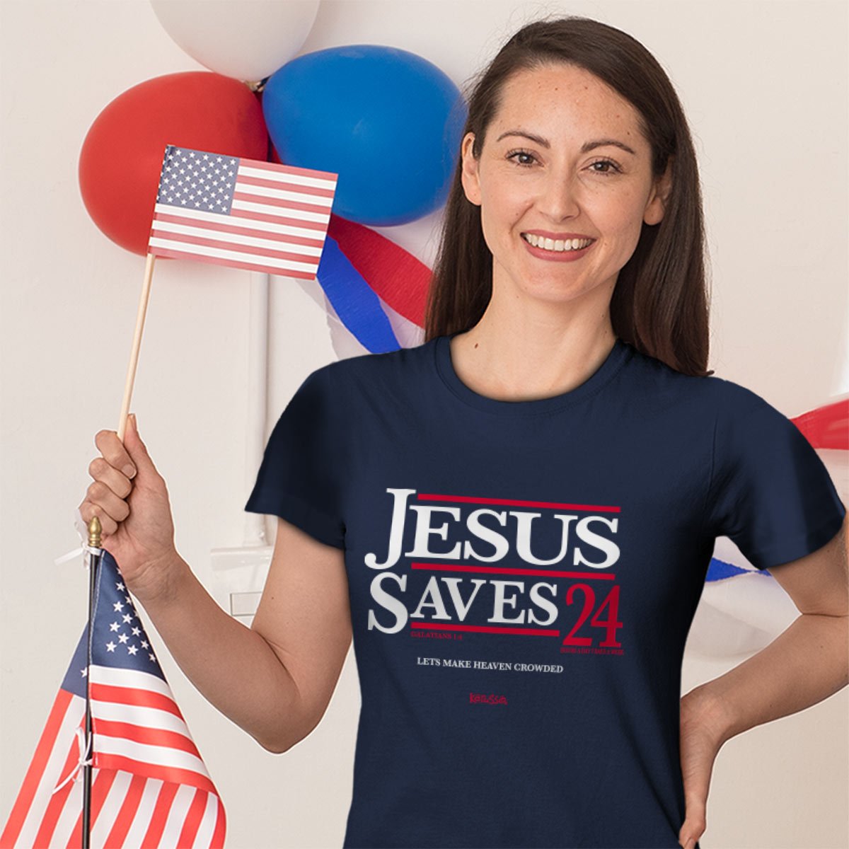 Jesus Saves '24™ | Kerusso® Christian T-Shirt - Zealous Christian Gear - 4