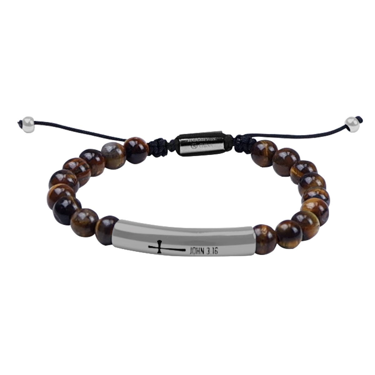 John 3:16 Bead | Kerusso® Men's Bracelet - Zealous Christian Gear - 1