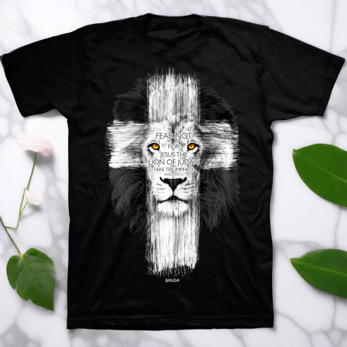 Lion Cross™ | Kerusso® Adult T-Shirt - Zealous Christian Gear - 1