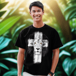 Lion Cross™ | Kerusso® Adult T-Shirt - Zealous Christian Gear - 2