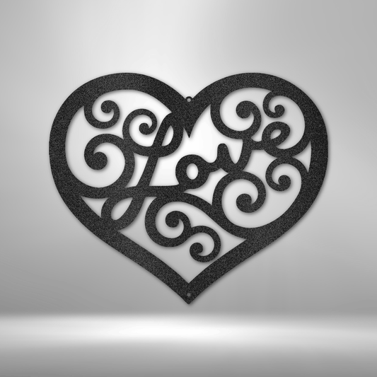 Love Swirl | Metal Wall Art - Zealous Christian Gear - 1