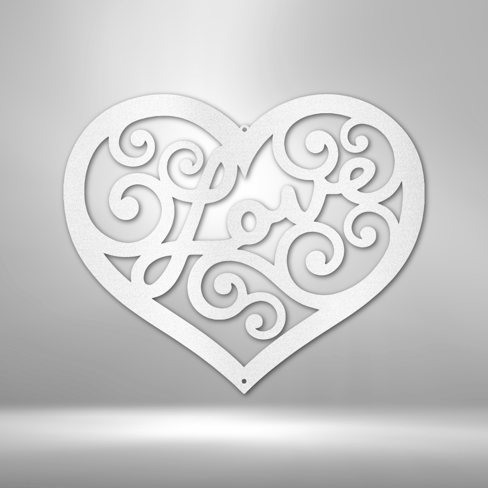 Love Swirl | Metal Wall Art - Zealous Christian Gear - 5