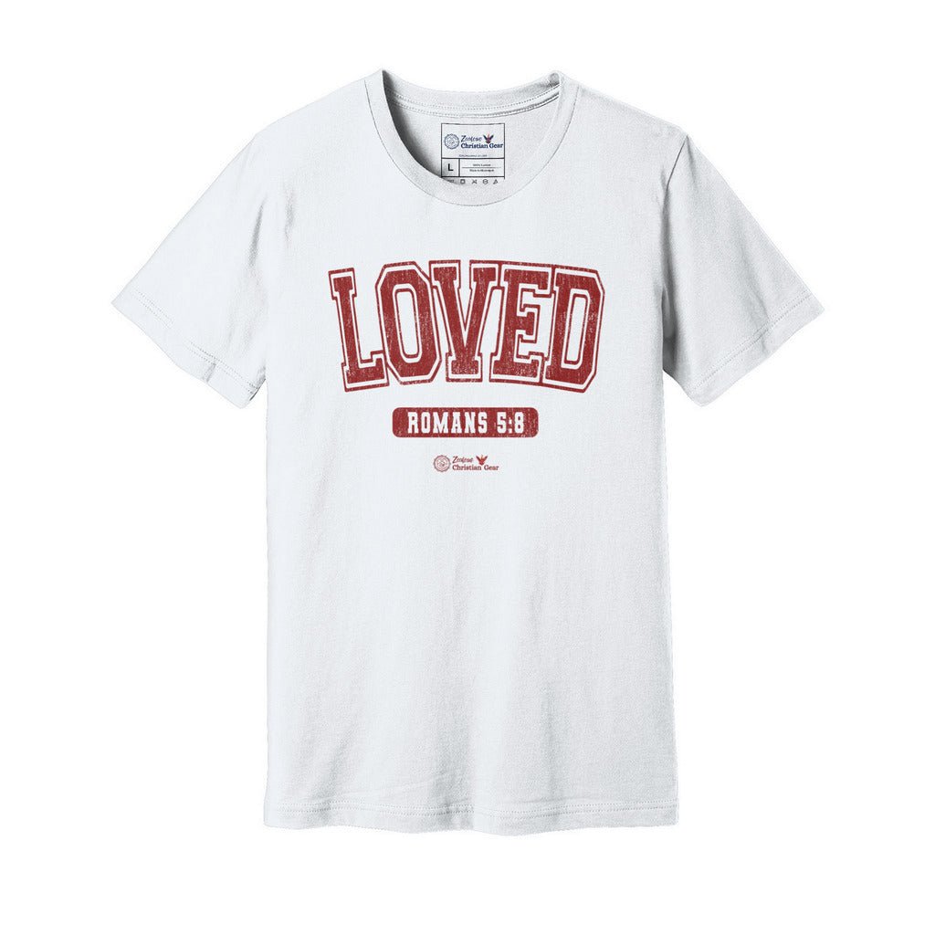 Loved | Romans 5:8 Tee - Zealous Christian Gear - 3