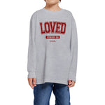 Loved | Romans 5:8 | Youth Long Sleeve T-shirt - Zealous Christian Gear - 1