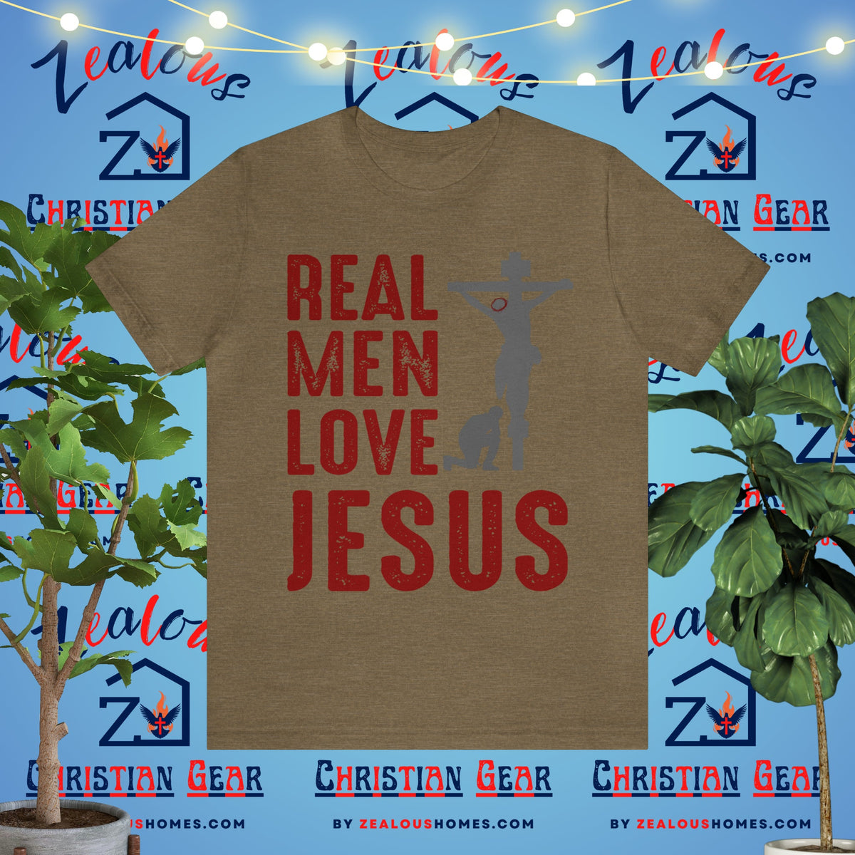 Real Men Love Jesus Tee - Zealous Christian Gear - 35