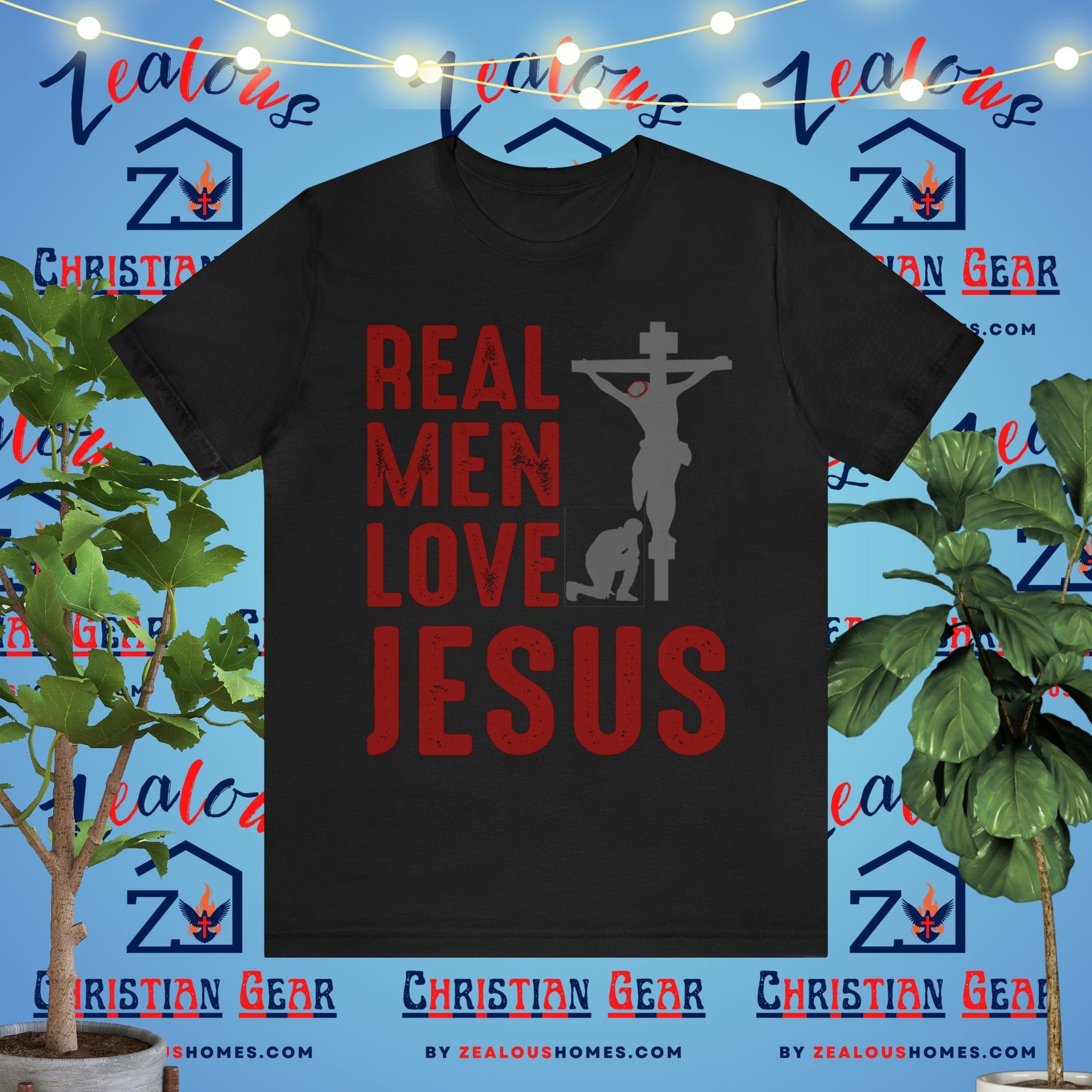 Real Men Love Jesus Tee - Zealous Christian Gear - 17