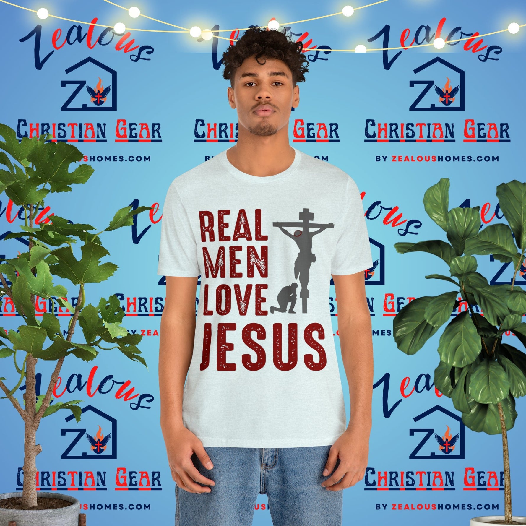 Real Men Love Jesus Tee - Zealous Christian Gear - 34