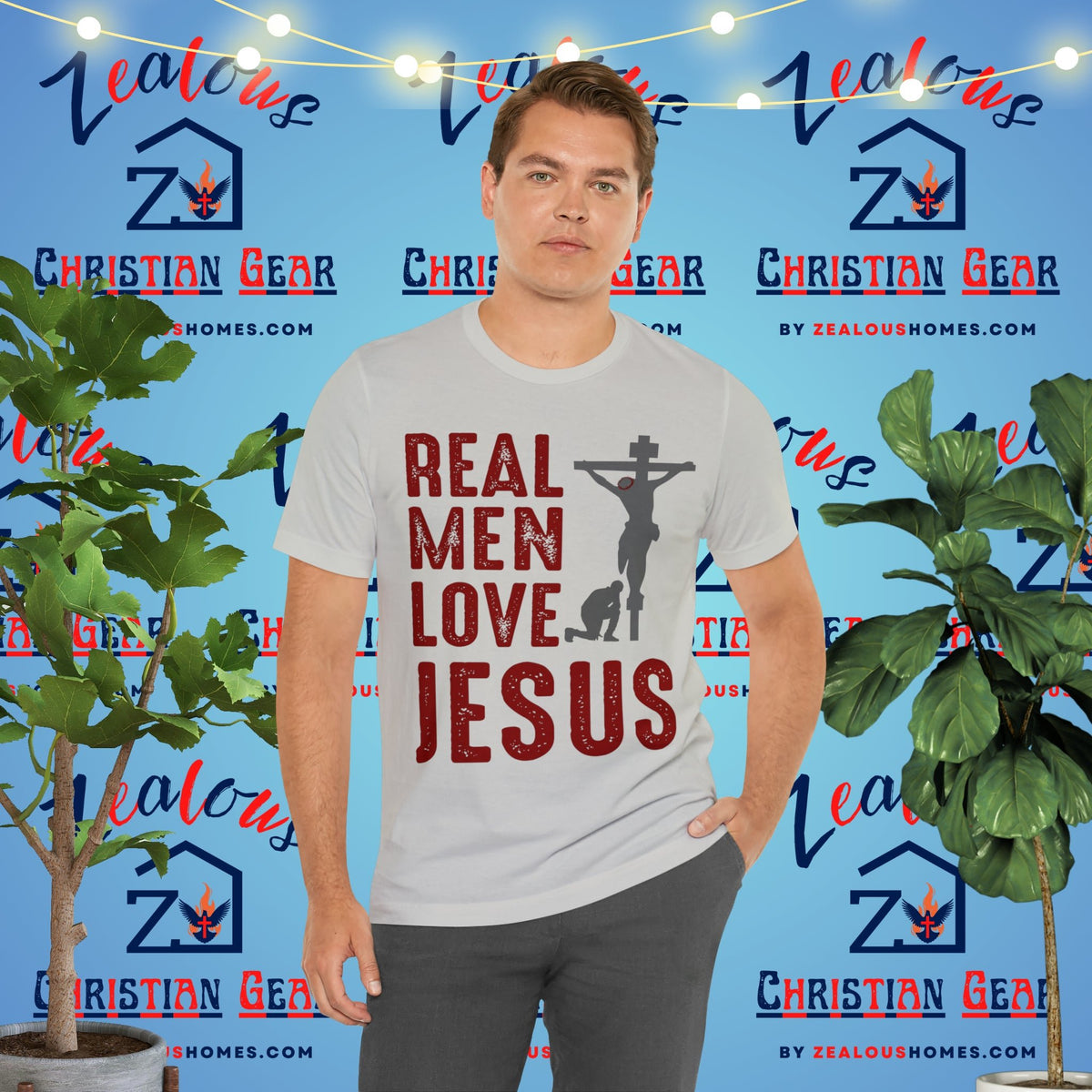 Real Men Love Jesus Tee - Zealous Christian Gear - 8