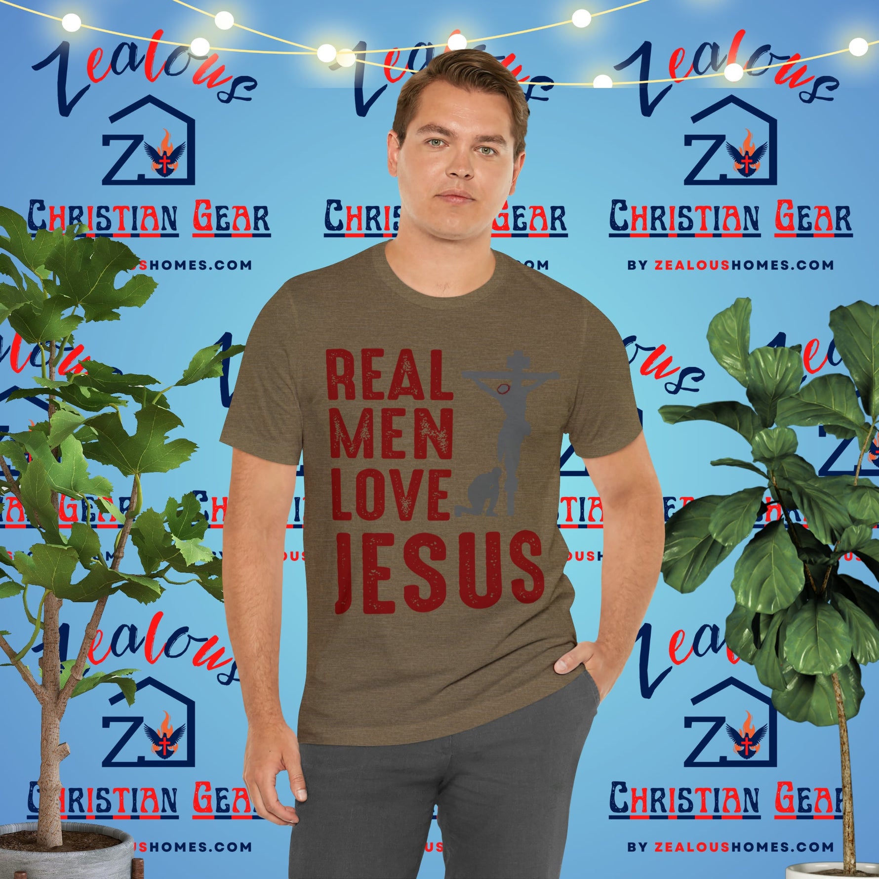 Real Men Love Jesus Tee - Zealous Christian Gear - 12