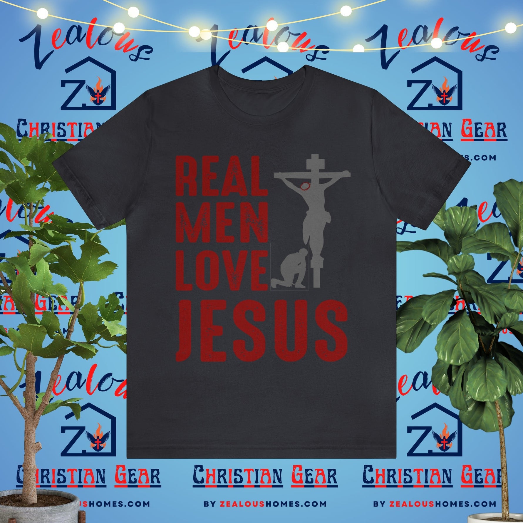 Real Men Love Jesus Tee - Zealous Christian Gear - 19