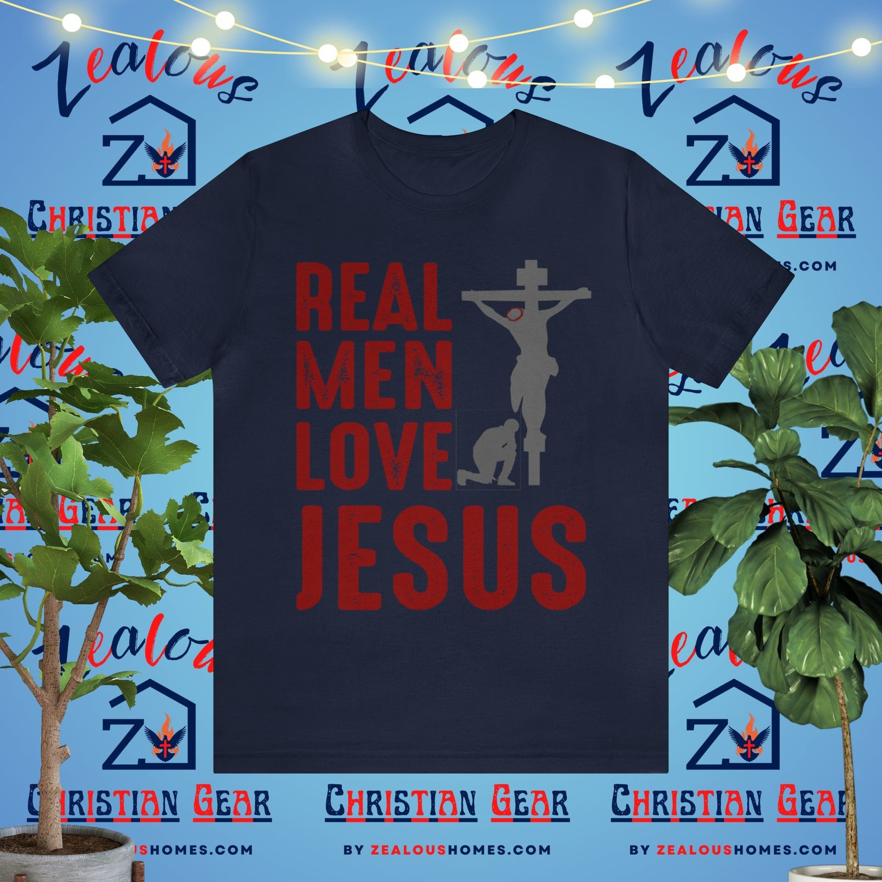 Real Men Love Jesus Tee - Zealous Christian Gear - 25