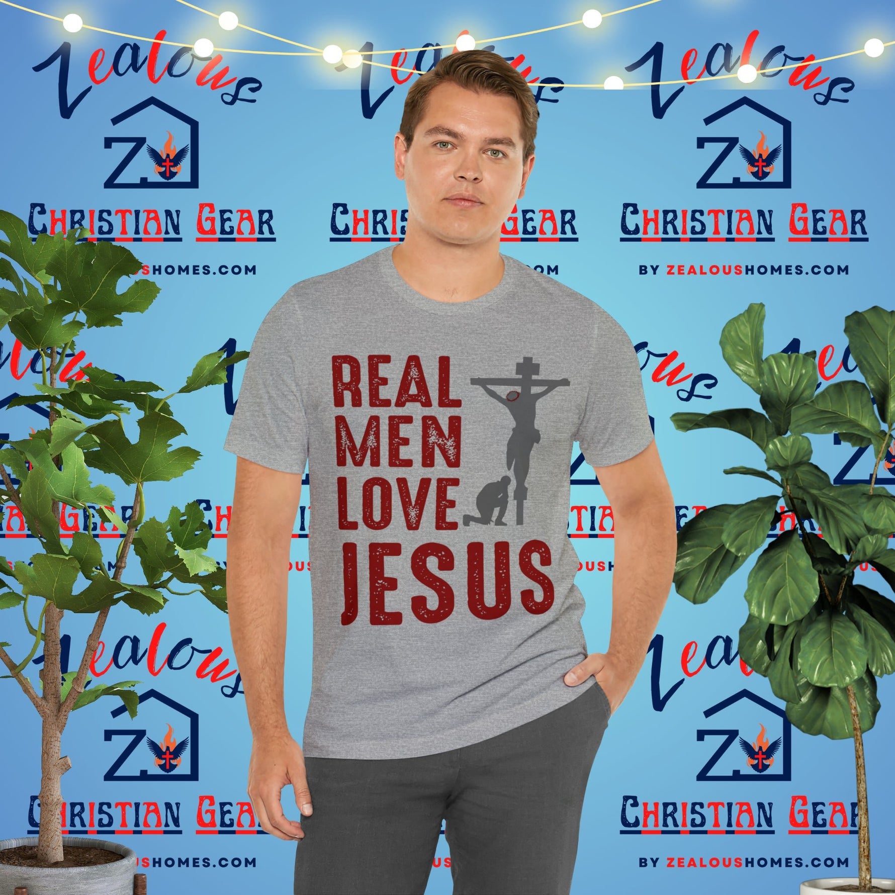 Real Men Love Jesus Tee - Zealous Christian Gear - 2