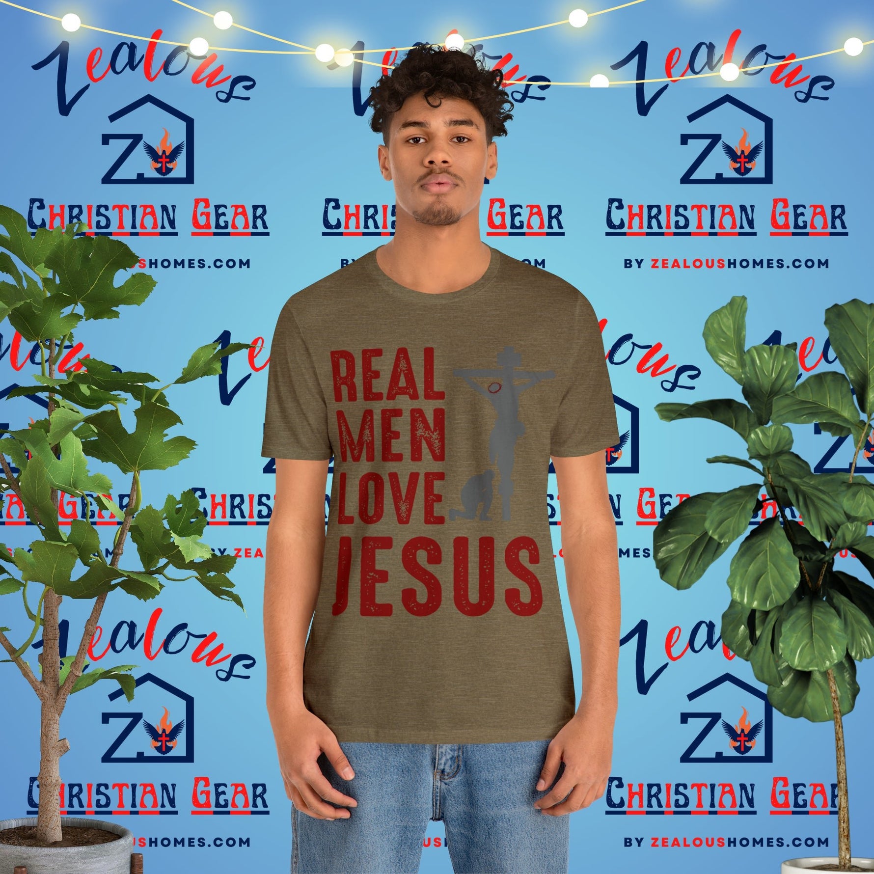 Real Men Love Jesus Tee - Zealous Christian Gear - 36