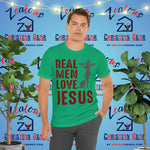 Real Men Love Jesus Tee - Zealous Christian Gear - 5