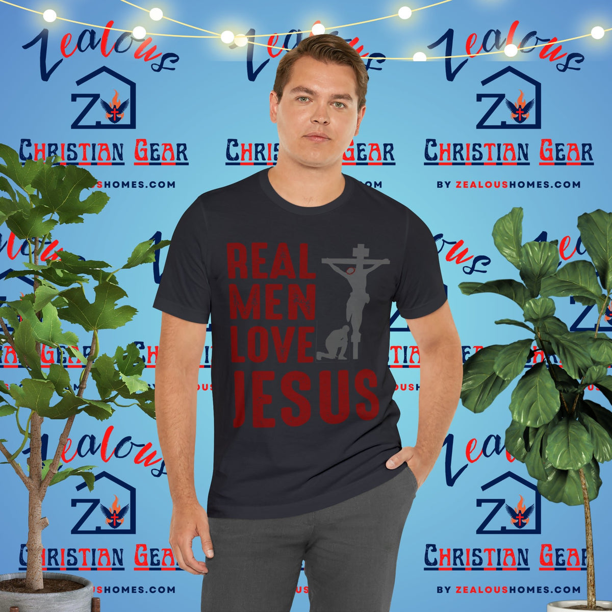 Real Men Love Jesus Tee - Zealous Christian Gear - 4