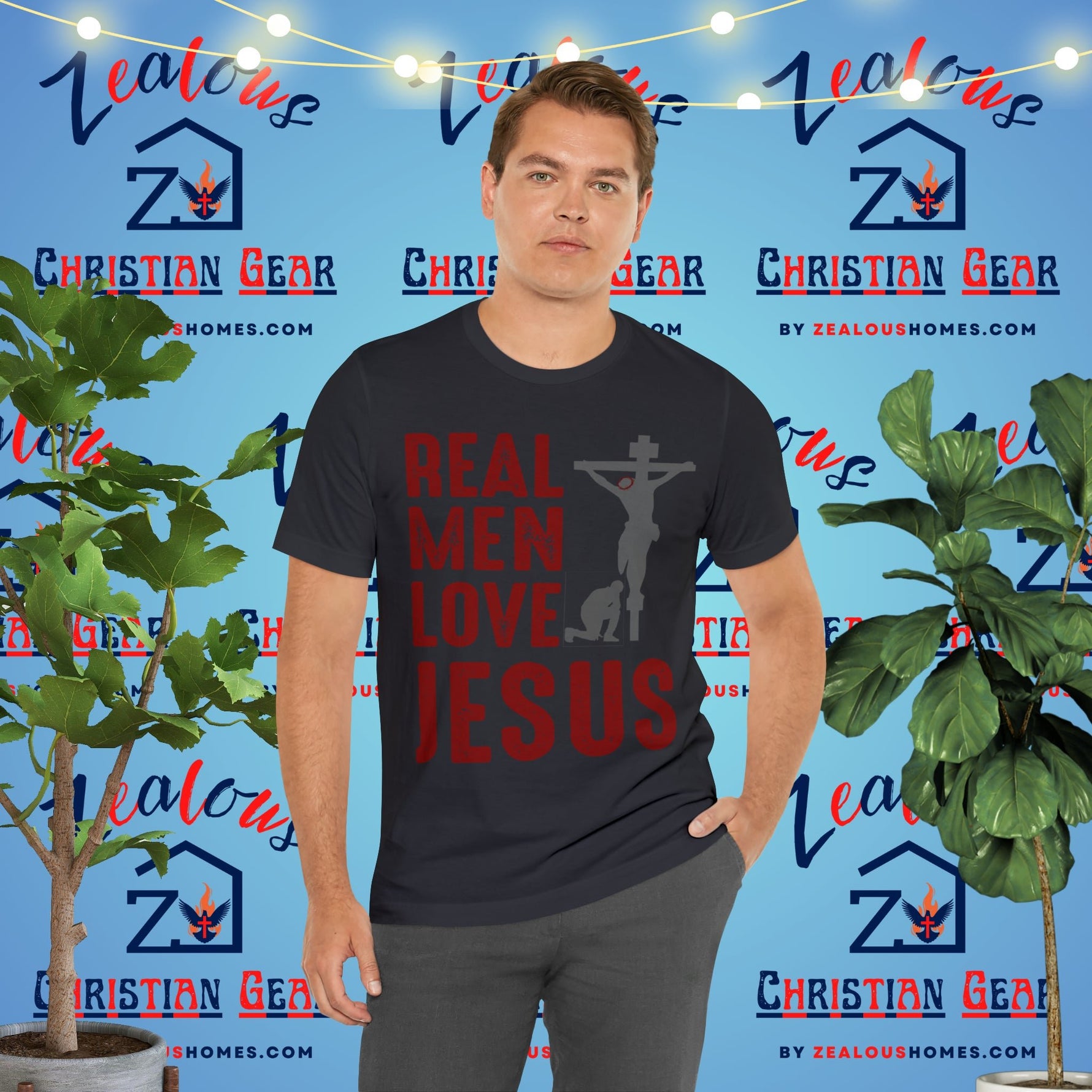 Real Men Love Jesus Tee - Zealous Christian Gear - 4