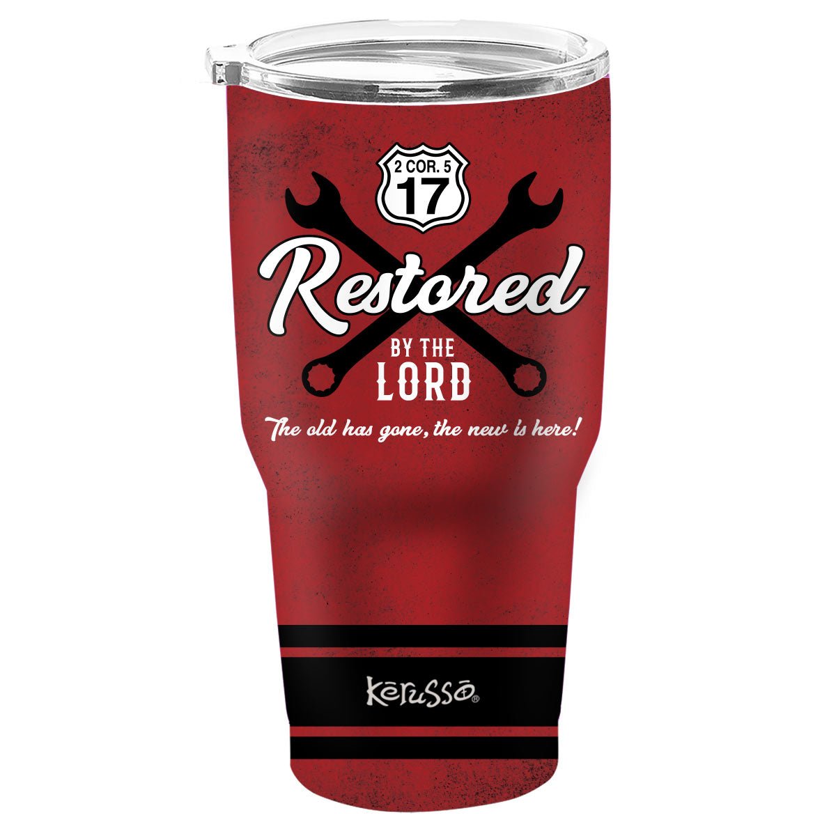 Restored | Kerusso 30 oz Stainless Steel Tumbler - Zealous Christian Gear - 1