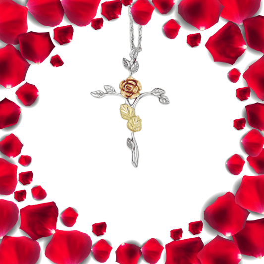 Rose of Sharon Necklace | 12K Rose Gold & Silver - Zealous Christian Gear - 1