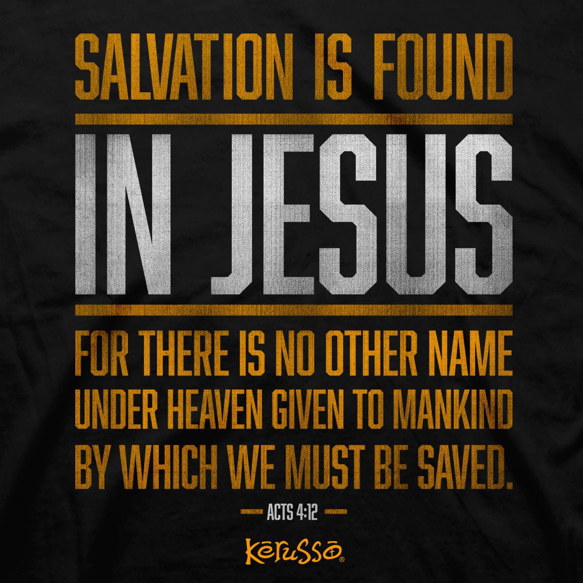 Salvation In Jesus™ | Kerusso® Christian T-Shirt - Zealous Christian Gear - 4