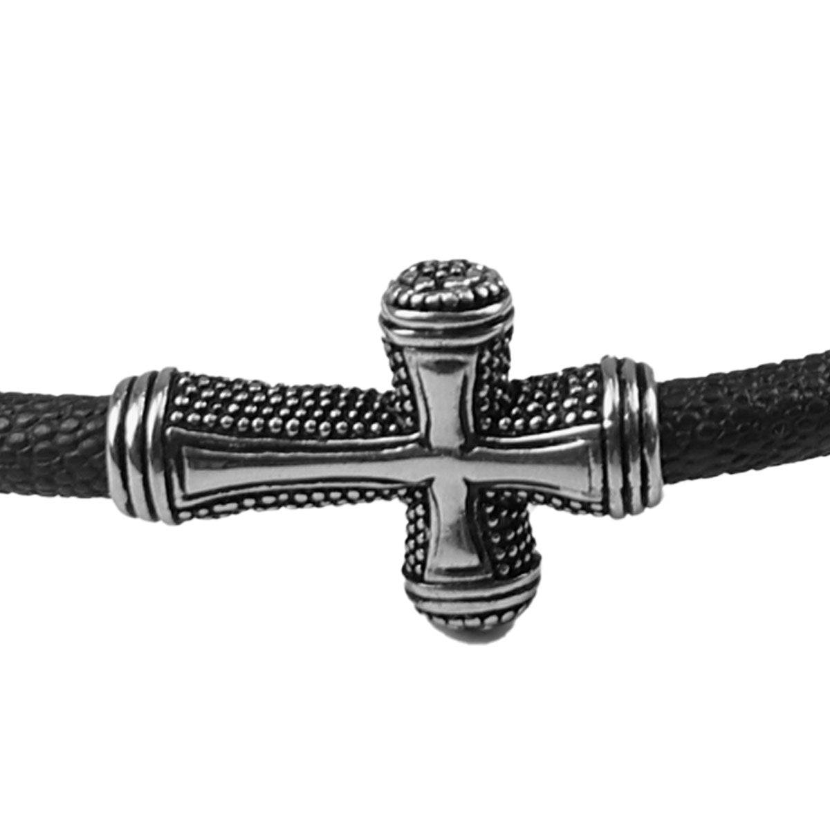 Textured Cross | Kerusso® Men's Bracelet - Zealous Christian Gear - 4