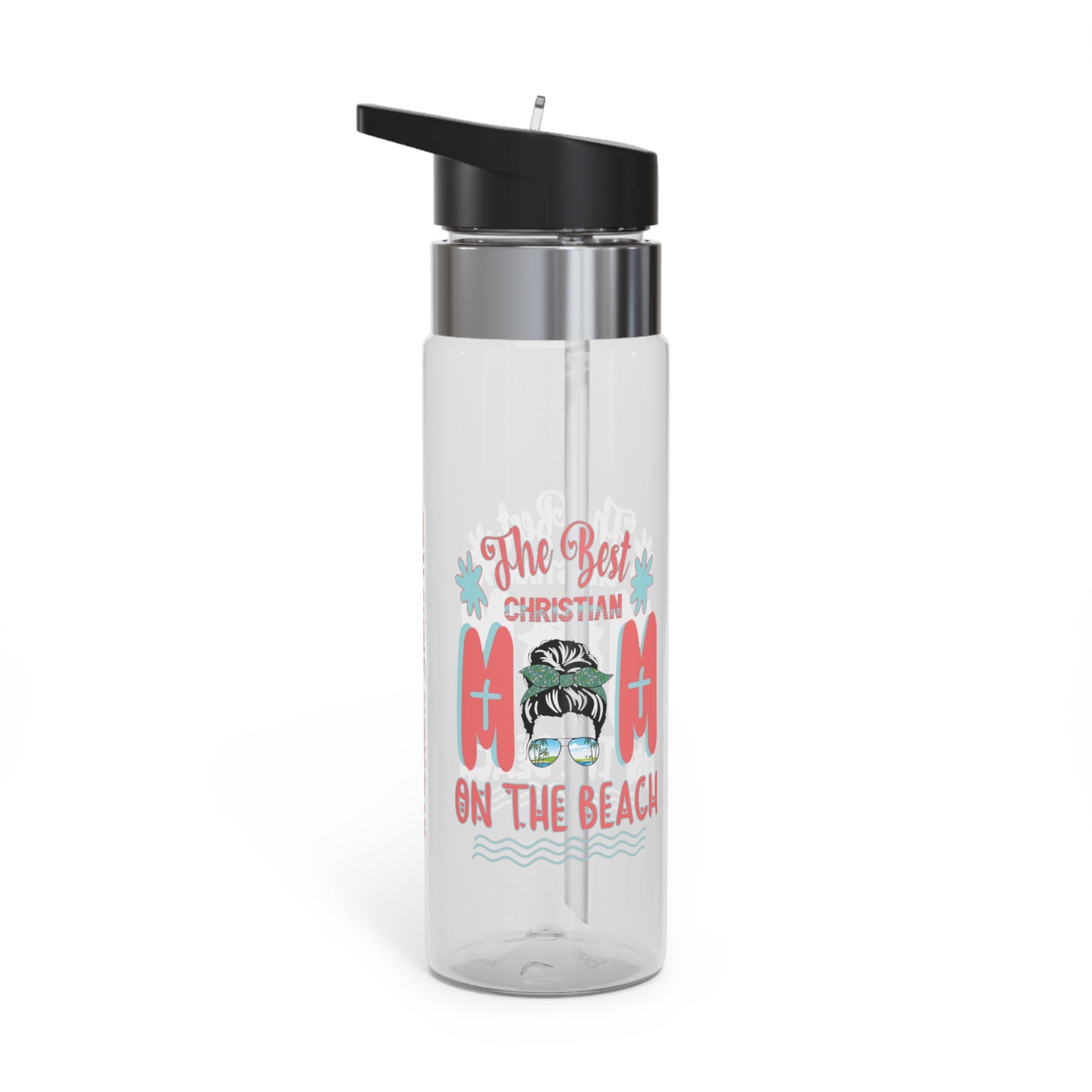 The Best Christian Mom On The Beach Sport Bottle | Zealously Christian - Zealous Christian Gear - 1