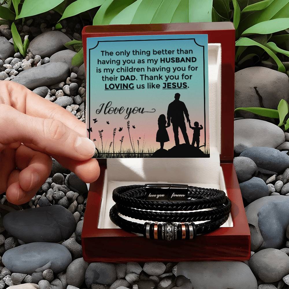 To My Husband | The Only Thing Better | Gifts for Husband | Love You Forever Bracelet - Zealous Christian Gear - 4