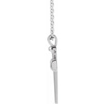 Women's Cross of Nails Sterling Silver Necklace - Zealous Christian Gear - 3