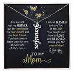 You Are Not Just My Mother | Personalized Vertical Name Necklace | To My Mom - Zealous Christian Gear - 1