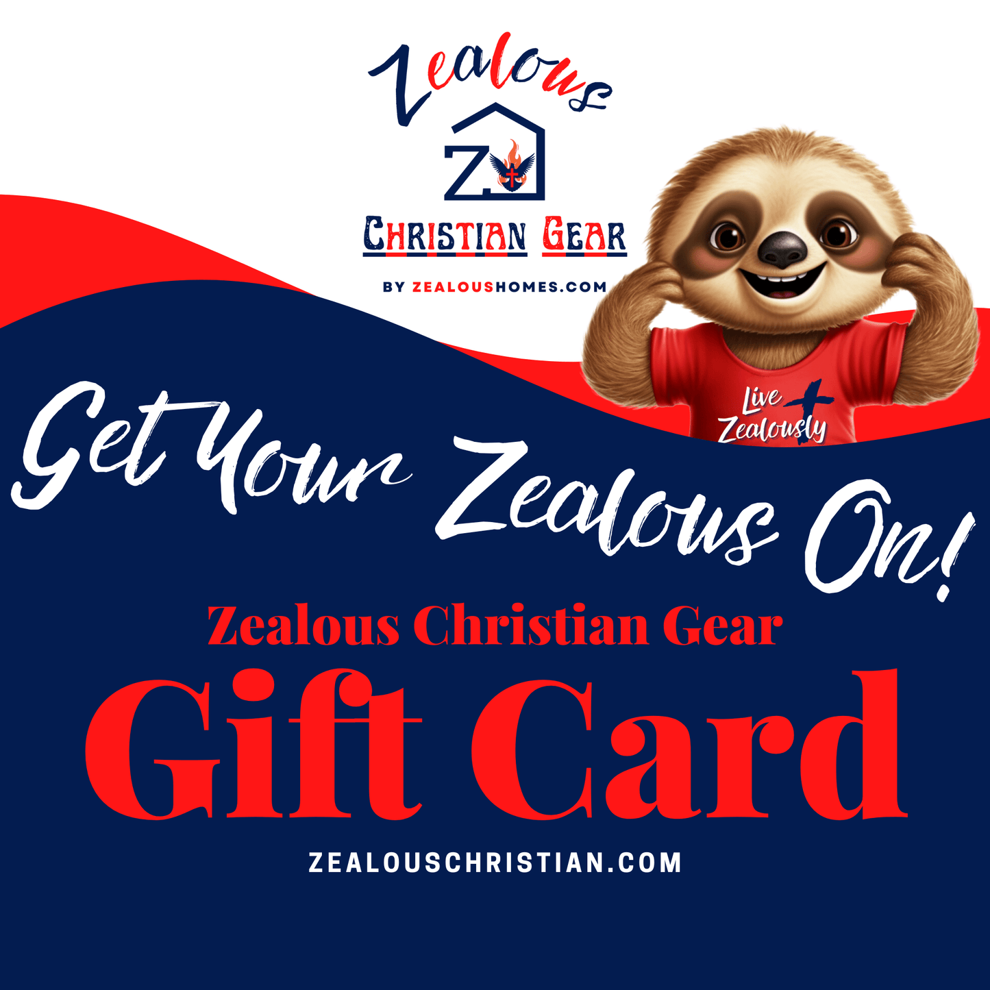 Zealous Christian Gear Gift Card - Zealous Christian Gear - 1