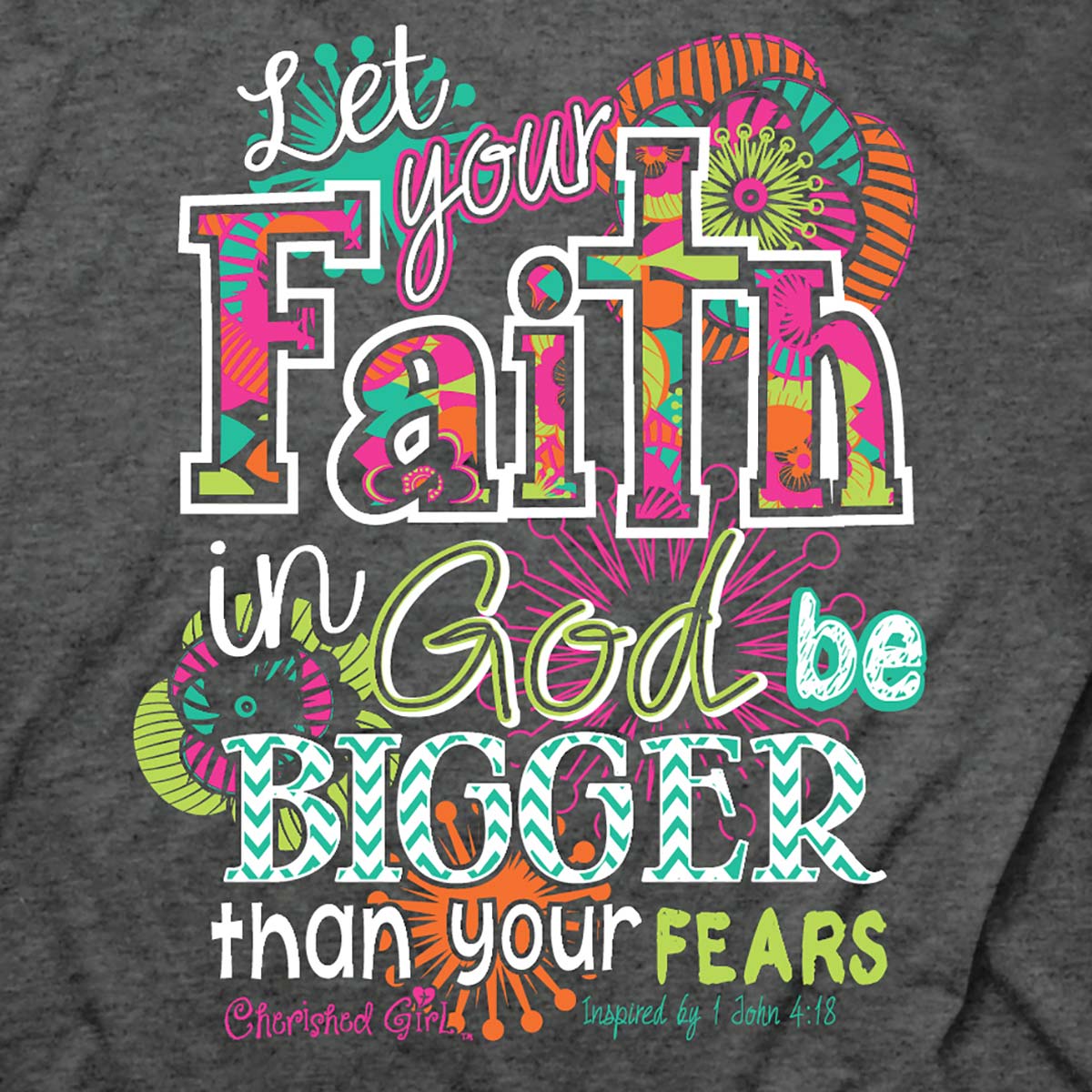 Big Faith™ | Cherished Girl® Womens T-Shirt - Zealous Christian Gear - 2